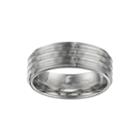 Mens Stainless Steel Textured Band