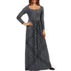 24/7 Comfort Apparel Cocktails In Tahoe Maxi Dress