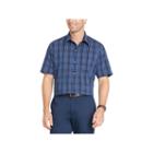 Van Heusen Short Sleeve Grid Button-front Shirt