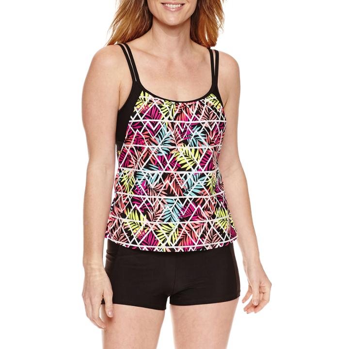 Splashletics Leaf Tankini Swimsuit Top