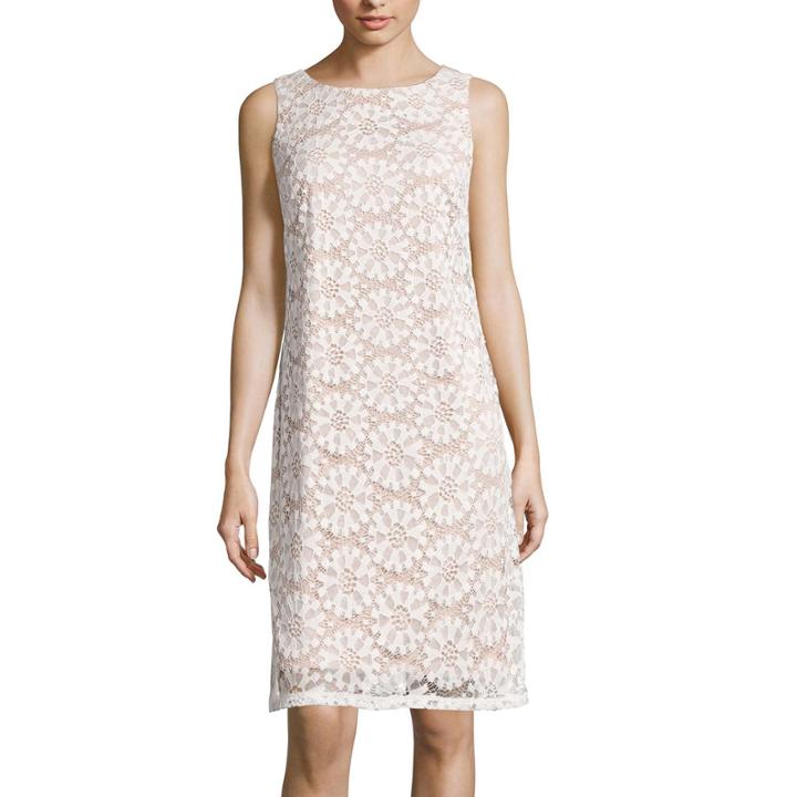 Ronni Nicole Sleeveless Pinwheel Lace Sheath Dress