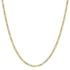 10k Gold Semisolid Figaro 16 Inch Chain Necklace