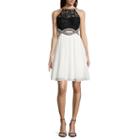 Speechless Sleeveless Two-tone Cutout Party Dress - Juniors