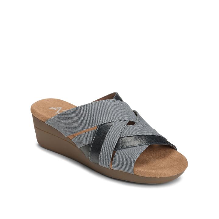 A2 By Aerosoles Flower Power Womens Wedge Sandals