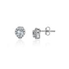 Lab-created White Sapphire Sterling Silver Stud Earrings
