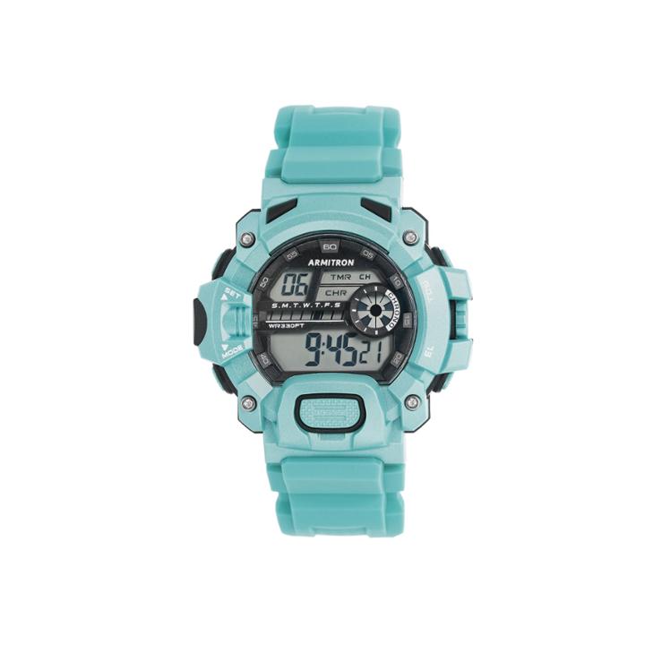 Armitron Mens Green Strap Watch-40/8386tel
