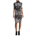 Worthington 3/4 Sleeve Sweater Dress-petites