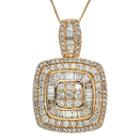 2 Ct. T.w. Certified Diamond 14k Yellow Gold Pendant Necklace