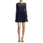 My Michelle Long Sleeve Lace Party Dress-juniors