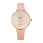 Geneva Platinum Womens Pink Strap Watch-10132