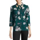 Worthington 3/4 Sleeve Blouse-talls