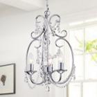 Abrilia 3-light Candelabra Chrome Pendant