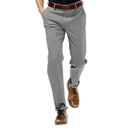 Haggar Straight-fit Flat-front Performance Cotton Slacks