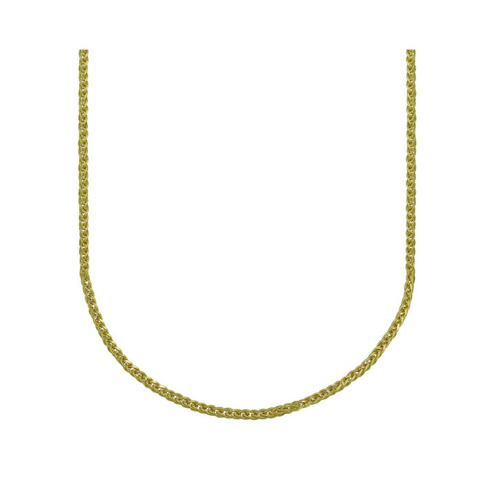Majestique&trade; 18k Yellow Gold Hollow Wheat Chain Necklace