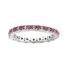 Personally Stackable 1/5 Ct. T.w. Diamond And Lab-created Ruby Ring