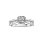 3/4 Ct. T.w. Certified Diamond 14k White Gold Bridal Ring