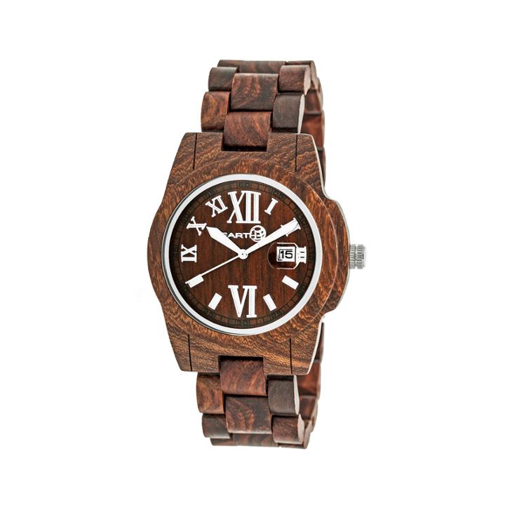 Earth Wood Red Bracelet Watch