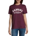 Short Sleeve Harvard Graphic T-shirt- Juniors