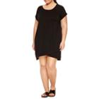 Xersion Short Sleeve Sweater Dress-plus