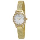 Laura Ashley Womens Gold Tone Strap Watch-la31037yg