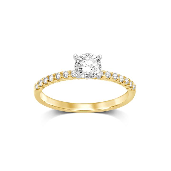 1/2 Ct. T.w. Diamond 10k Yellow Gold Solitaire Ring