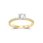 1/2 Ct. T.w. Diamond 10k Yellow Gold Solitaire Ring