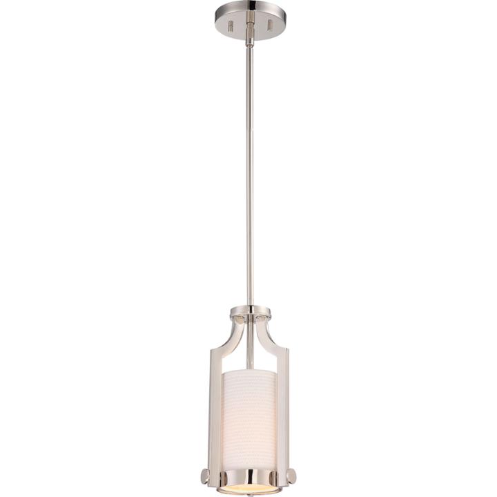 Filament Design 1-light Polished Nickel Mini-pendant