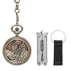 Fashion Watches Mens Brown Dial Silver-tone Watch Boxed Set