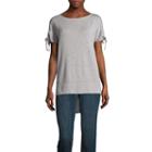 Liz Claiborne Short Sleeve Round Neck T-shirt - Tall