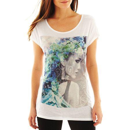 I Jeans By Buffalo Short-sleeve Screen Tee