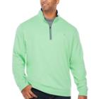 Izod Long Sleeve 1/4 Zip Heavy Weight Interlock Quarter-zip Pullover Big And Tall