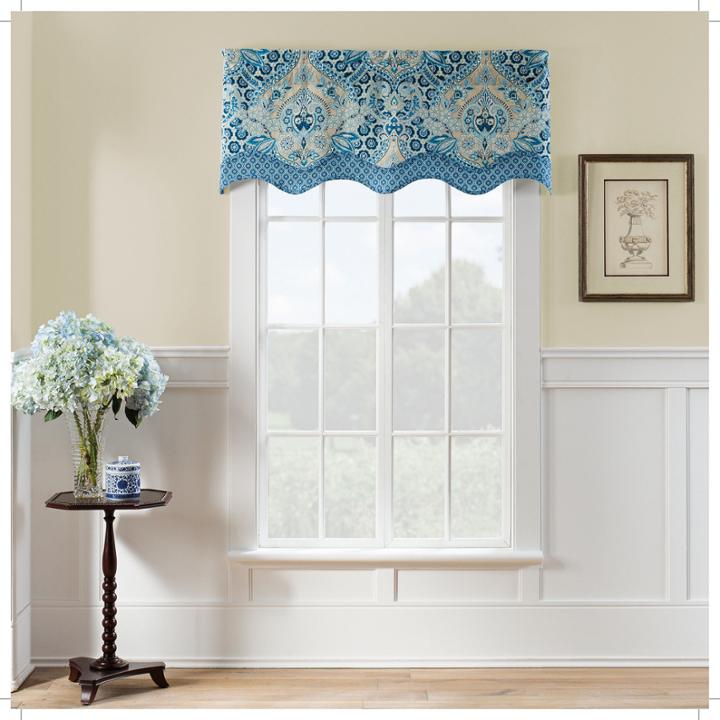 Waverly Moonlit Shadows Rod-pocket Tailored Valance
