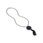 Mixit&trade; Jet Flower Tassel Necklace
