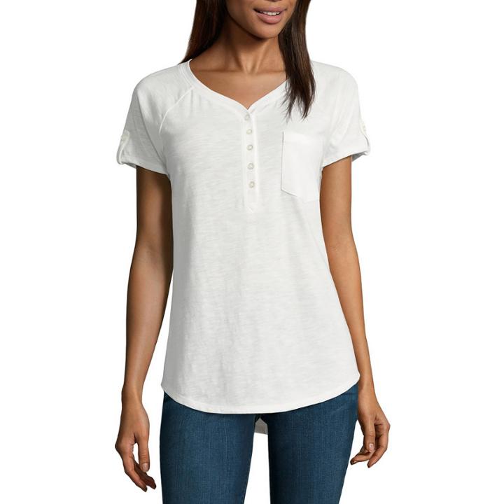 Sjb Active Short Sleeve V Neck T-shirt Petites