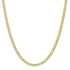 10k Gold Semisolid Curb 16 Inch Chain Necklace