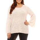 By Artisan Long Sleeve Crew Neck Pullover Sweater-plus