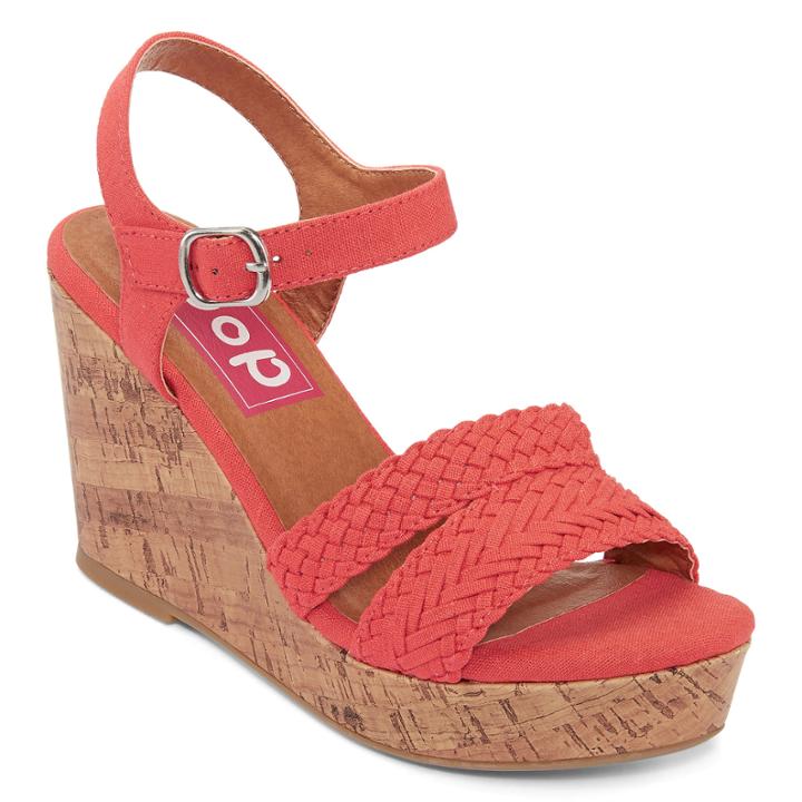 Pop Perth Braided Platform Ankle-strap Wedges