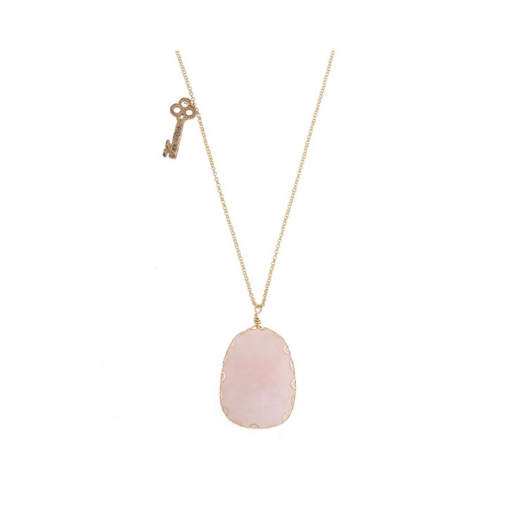 Messages From The Heart By Sandra Magsamen Pink Gold-tone Pendant Necklace