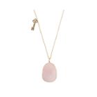 Messages From The Heart By Sandra Magsamen Pink Gold-tone Pendant Necklace