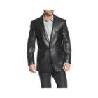 Bgsd Men's Judd One-button Lambskin Leather Blazer - Big And Tall
