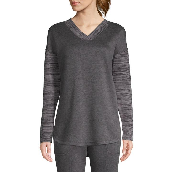 St. John's Bay Active Mix Texture Tunic