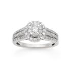 Limited Quantites Womens 3/4 Ct. T.w. Genuine Round White Diamond 14k Gold Engagement Ring