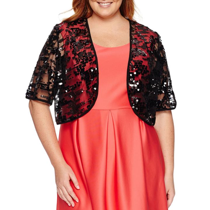 Studio 1 Sequin Shrug-plus