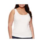 Stylus&trade; Essential Ribbed Tank Top - Plus