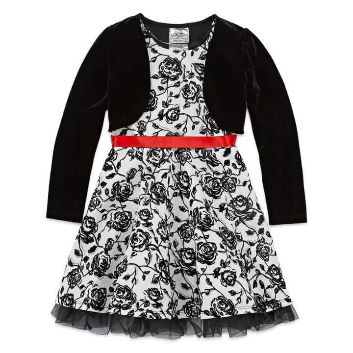 Knit Works Long Sleeve Dress Set - Preschool