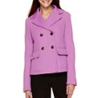 Liz Claiborne Double-breasted Cropped Jacket - Tall