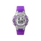 Marathon By Timex Womens Purple Resin Strap Digital Watch T5k816m6