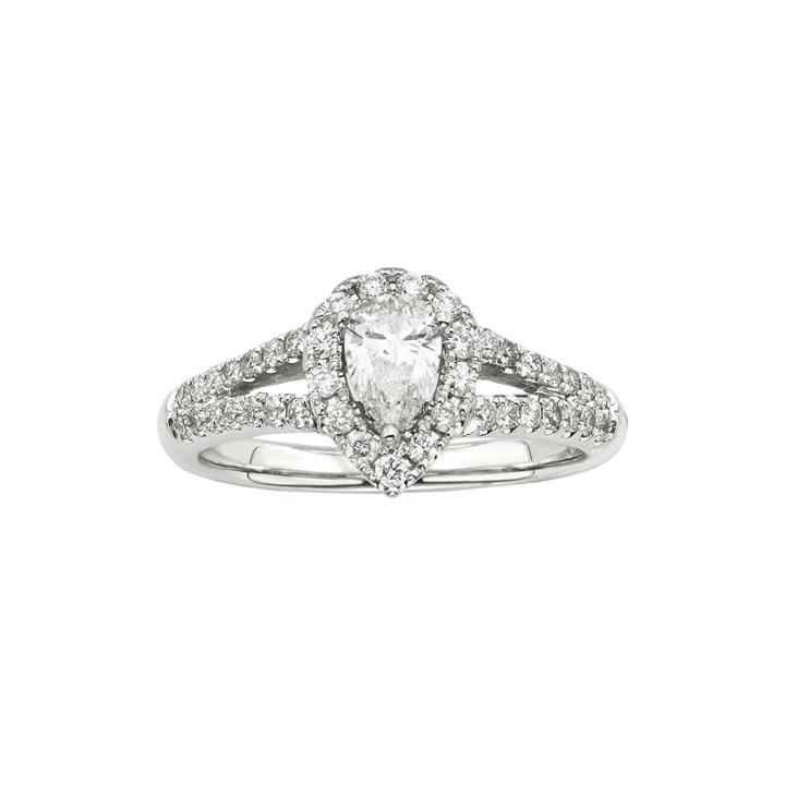 1 Ct. T.w. Certified Diamond 14k White-gold Engagement Ring