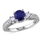 1/2 Ct. T.w. Blue Sapphire 14k Gold Engagement Ring