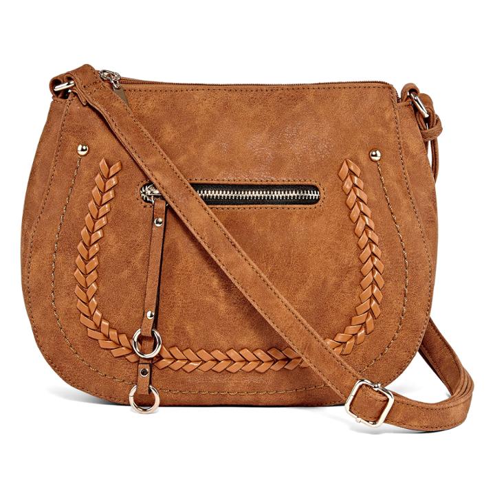 Louis Cardy Front Pocket Saddle Shoulder Bag